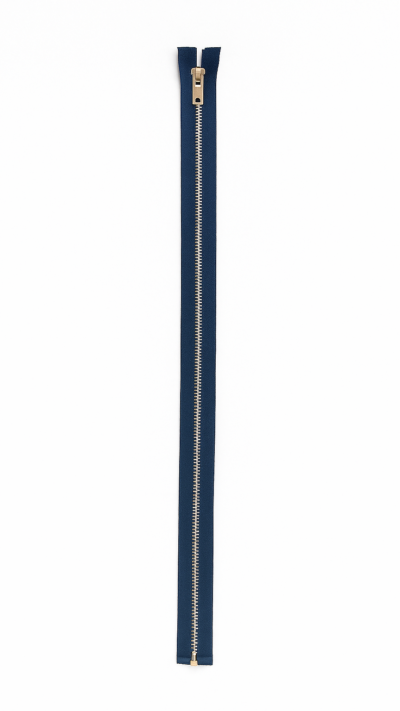 #5 YKK Open Ended Aluminium Metal Teeth Zip – Dark Navy Blue (71cm / 28")