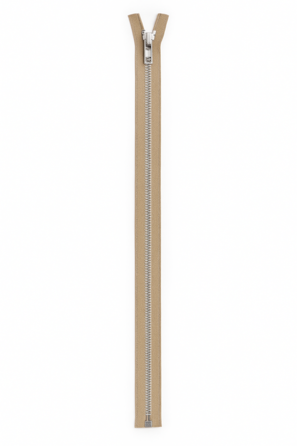 #5 YKK Open Ended Aluminium Metal Teeth Zip – Beige (91cm / 36")